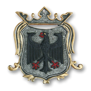 Pewter Ornament Coat of Arms Germany