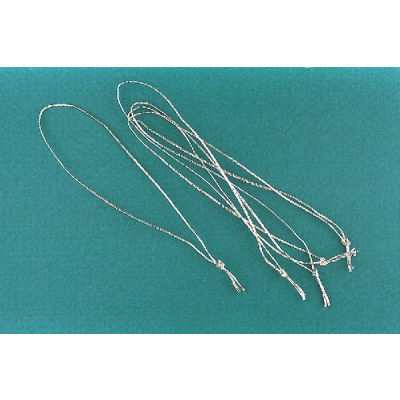 Silberbändel geknüpft (100 Stück)