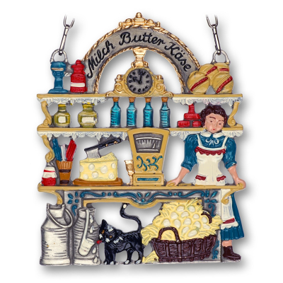 Pewter Picture Milk Shop