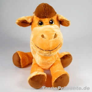 Plüsch-Kamel beige, mit Glitzeraugen, ca. 45 cm