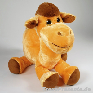 Plüsch-Kamel beige, mit Glitzeraugen, ca. 45 cm