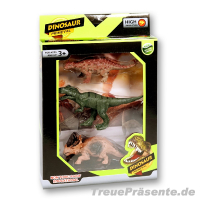 Dinosaurier 3er-Set, ca. 14 - 17 cm, in Box ca. 33 x 22 cm