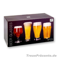 Biergläser 4 x 2er-Sets für unterschiedliche Bierspezialitäten