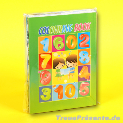 Malbuch mit Stickern ca. 20 x 14 cm, thematisch sortiert