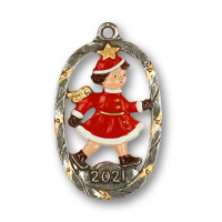 Pewter Ornament Annual Angel 2021