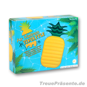 Luftmatratze Ananas, Maße aufgeblasen ca. 165 x 80 cm