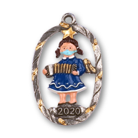 Zinnfigur Jahresengel 2020 - Corona-Edition
