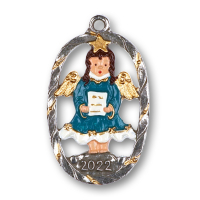 Pewter Ornament Annual Angel 2022
