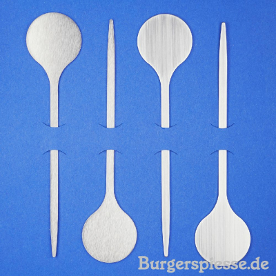 Burgerspieße 101 Rund 4er-Geschenkset aus Edelstahl inkl. Logogravur