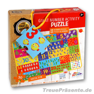 Lern-Puzzle Zahlen, 30 Jumbo-Teile in Kofferbox
