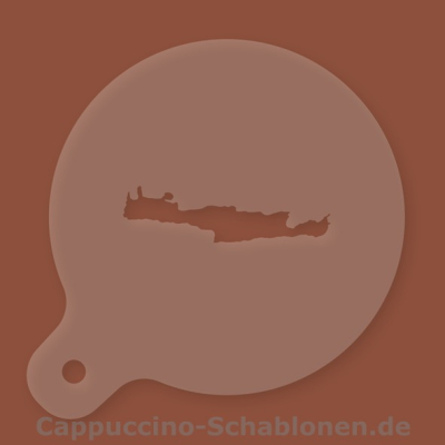 Cappuccino-Schablone Kreta