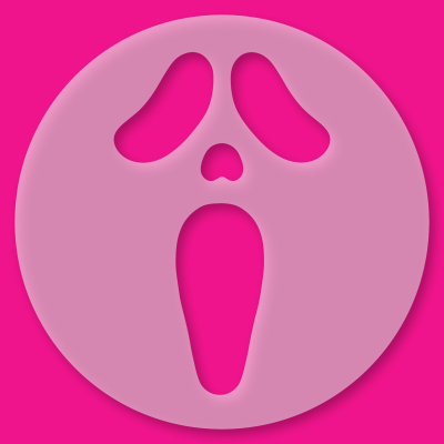 Tortenschablone Horrormaske