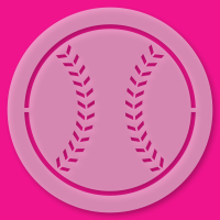 Tortenschablone Baseball