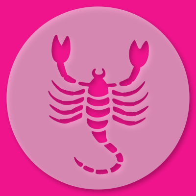 Tortenschablone Sternzeichen Skorpion