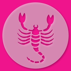 Tortenschablone Sternzeichen Skorpion