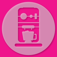 Tortenschablone Espressomaschine