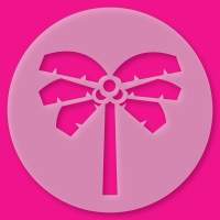 Tortenschablone Palme
