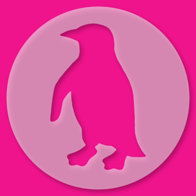 Tortenschablone Pinguin