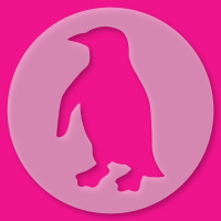 Tortenschablone Pinguin