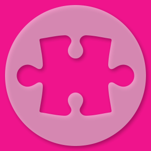 Tortenschablone Puzzleteil