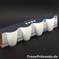 Becher-Set 4-teilig, ca. 200 ml, cremefarben