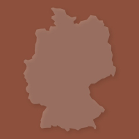 Dekoschablone Deutschland, ca. 134 x 100 mm (LxB)