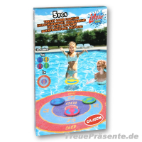 Wasser-Wurfspiel 5-teilig mit schwimmender Zielscheibe, ca. 65 cm