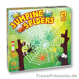 Action-Spiel Springende Spinnen, 21-teilig, ca. 27 x 27 cm