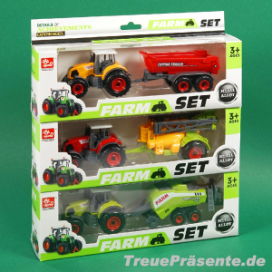 Traktor mit Anhänger in Einzelverpackung ca. 23 cm