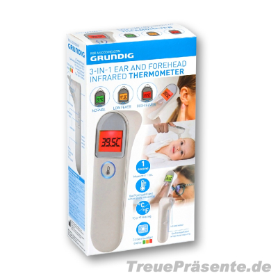 Infrarot Fieberthermometer 3in1 für Ohr, Stirn oder Objekte