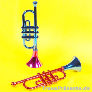 Spielzeug-Trompete ca. 33 cm, farblich sortiert