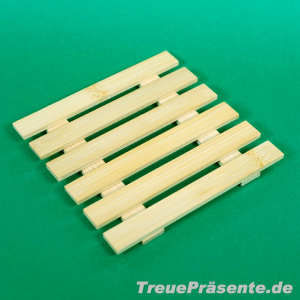 Bambus-Untersetzer, ca. 18 x 18 cm
