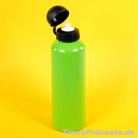 Alu-Trinkflasche 750 ml mit Schiebeverschluss und Abdeckung