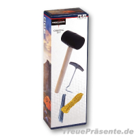 Camping-Set 9-teilig inkl. Hammer, Heringen und 20 m Seil