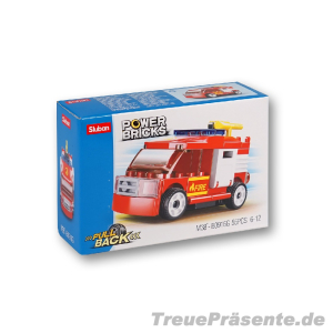 Feuerwehr-Steckbausteinkasten mit Rückzugmotor,...