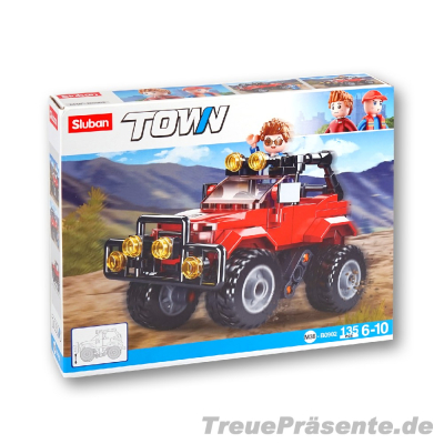 Offroader rot Steckbausteinkasten, 135-teilig