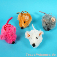 Plüsch-Maus ca. 10 cm, farblich sortiert