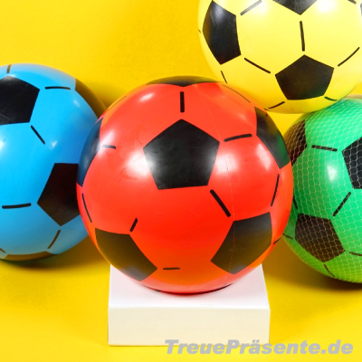 Ball im Fussball-Design, ca. 22 cm, farblich sortiert