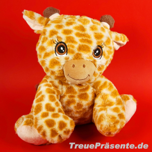 Plüsch-Giraffe mit gestickten Augen, ca. 30 cm