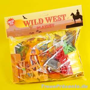 Wild-West Spielset, über 20 Teile, ca. 25 x 25 cm