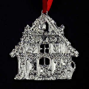Pewter Ornament Gingerbread House – SilverStylePewter
