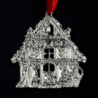 Pewter Ornament Gingerbread House – SilverStylePewter