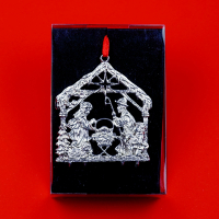 3D Pewter Ornament Christmas Tree with Toys – SilverStylePewter