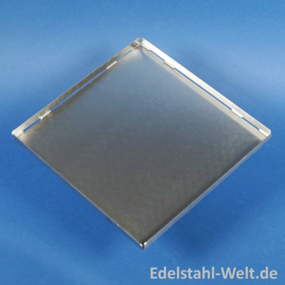 Edelstahl-Tablett 180 x 180 x 10 mm