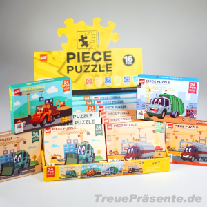 Puzzle Baufahrzeuge 24 Teile in Einzelverpackung, ca. 15...