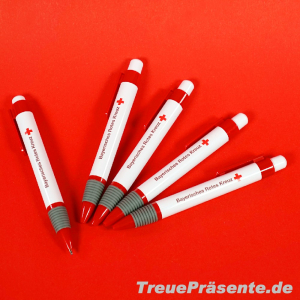 Kugelschreiber Bayerisches Rotes Kreuz, ca. 13,5 x 1,5 cm