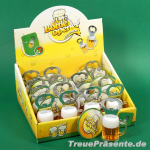 Flaschenöffner Bierkrug mit Magnet, ca. 9 cm