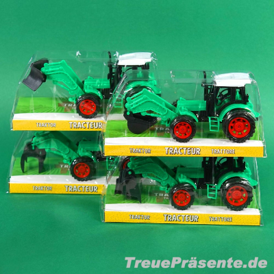 Traktor in Einzelverpackung, ca. 20 x 8 cm