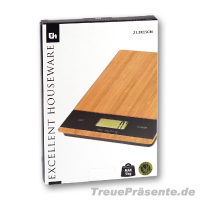 Digitale Bambus-Küchenwaage bis 5 kg, ca 23 x 15 cm