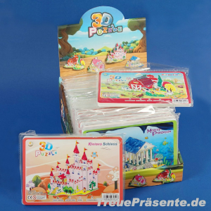 3D-Puzzle ca. 21 x 14 cm, Motive sortiert